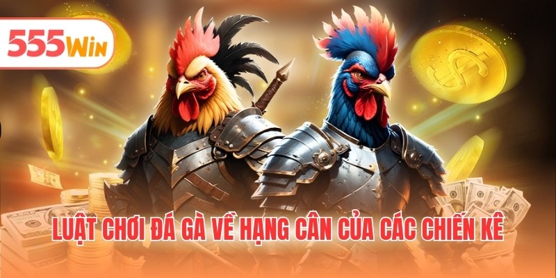 Luật chơi đá gà về hạng cân của các chiến kê